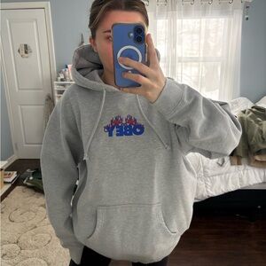 Obey Gray Hoodie with logo